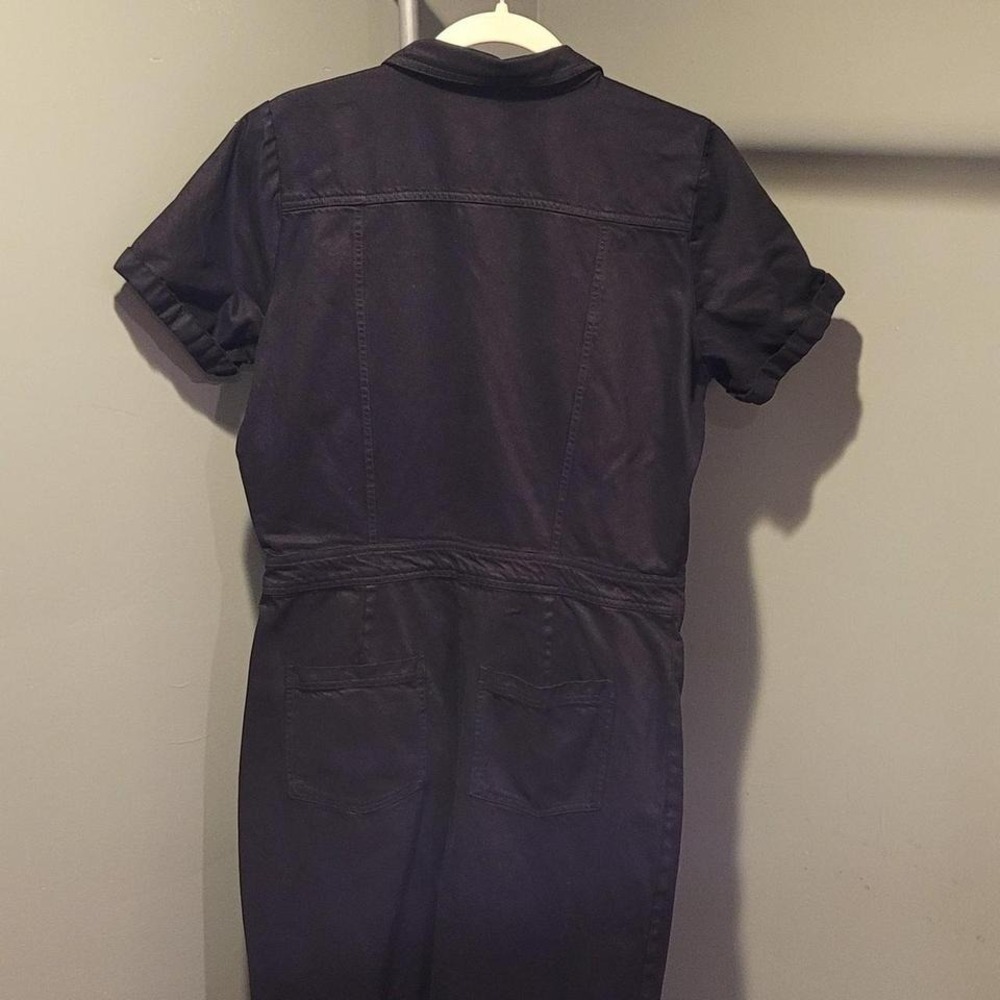 Young Fabulous Broke Women's Boiler Denim Utility Jumpsuit, Size L, Black - Picture 4 of 7